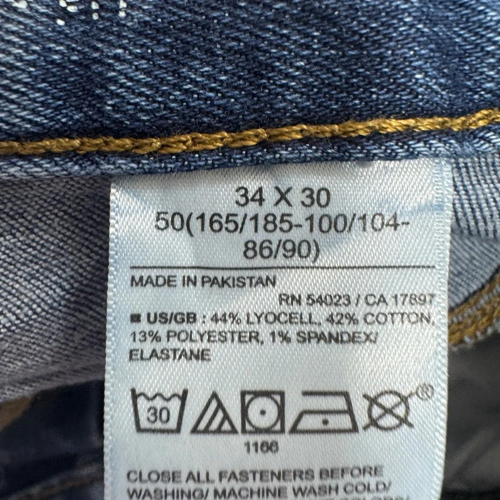 Banana Republic Traveler Slim Fit Jeans Mens 34x30 Medium Wash Blue Denim 5543
